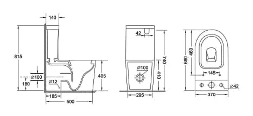 Унитаз напольный с бачком Panasonic TP2176